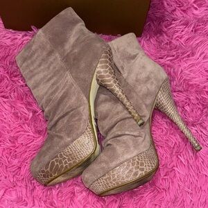 Platform Suede Whimsigoth Ankle Boots Women Size 9